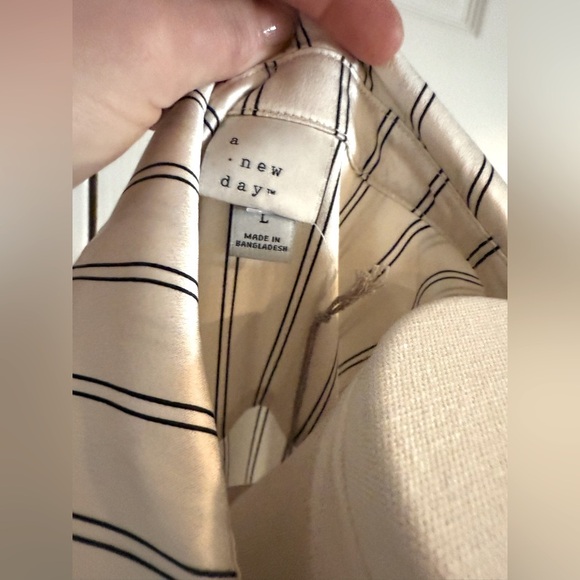 Striped Button-Up Blouse - Picture 6 of 13